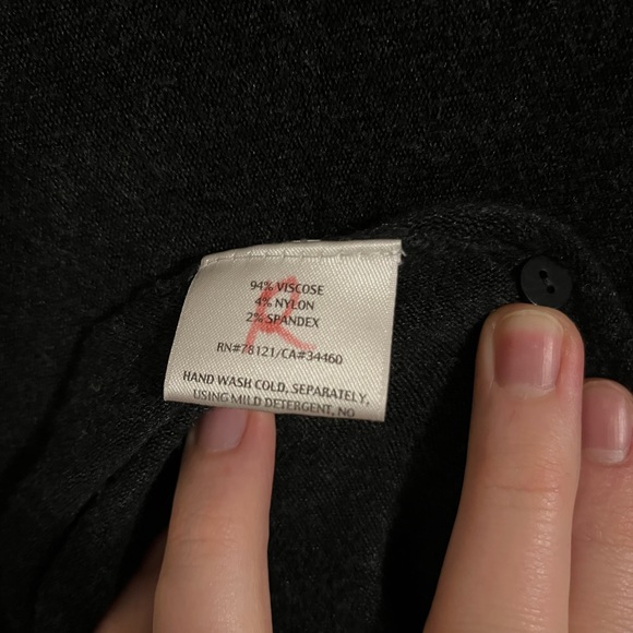 Eileen Fisher Dark Grey Cardigan - Picture 4 of 4